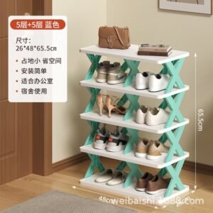 ,,Double Side 5 layer Shoe Rack