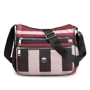 Multi Pocket Crossbody Hobo Bag(merun color)