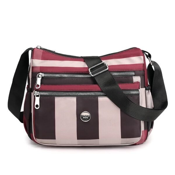 Multi Pocket Crossbody Hobo Bag(merun color)