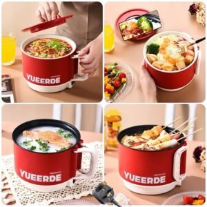 ..1Multifunctional non-stick mini rice cooker and electric frying pan