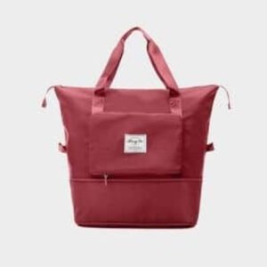 Super Large Capacity Folding Bag Travel Bags ( Red color)