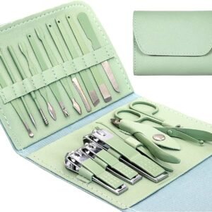16 pcs Stainless Steel Nail Cutter Clipper Tool Box Set For Personal Care Manicure Set.