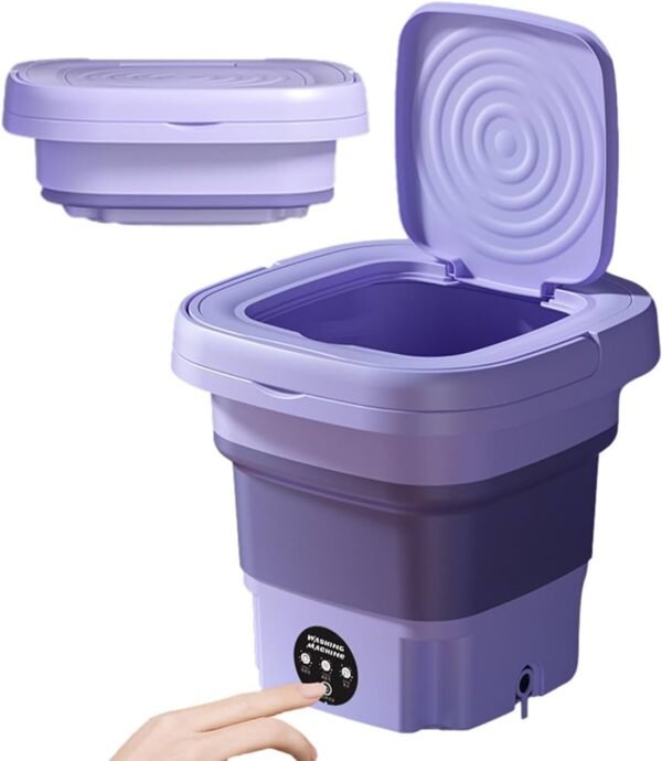 Mini Foldable Washing Machine ( purple Colour )