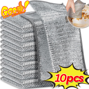 .10 Pcs NON-SCRATCH Multipurpose Magic Dish Cloth