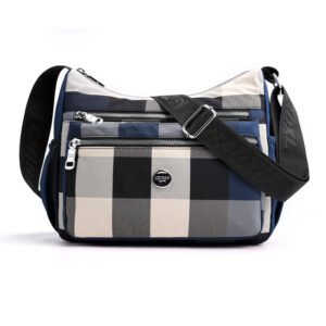 ..A Multi Pocket Crossbody Hobo Bag(blue Color)