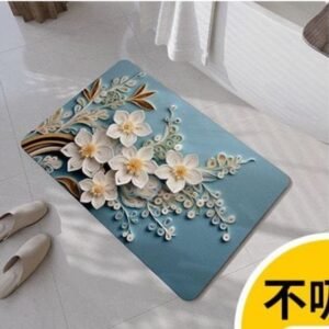 3D Floor Mat ( Sky Blue Color )